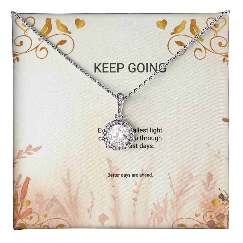 Eternal Hope Necklace with encouragement message card
