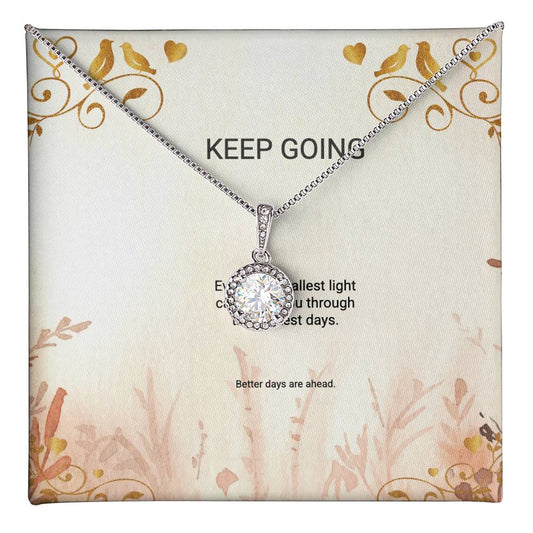 Eternal Hope Necklace with encouragement message card