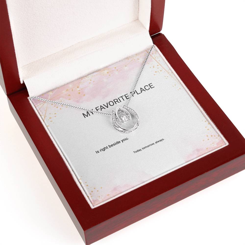 Lucky in Love Necklace in Two-Tone Box