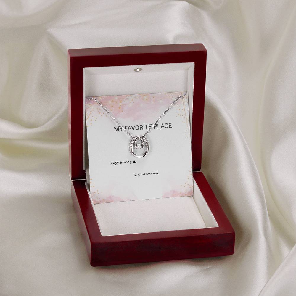 Lucky in Love Necklace in Luxury Box with LED light