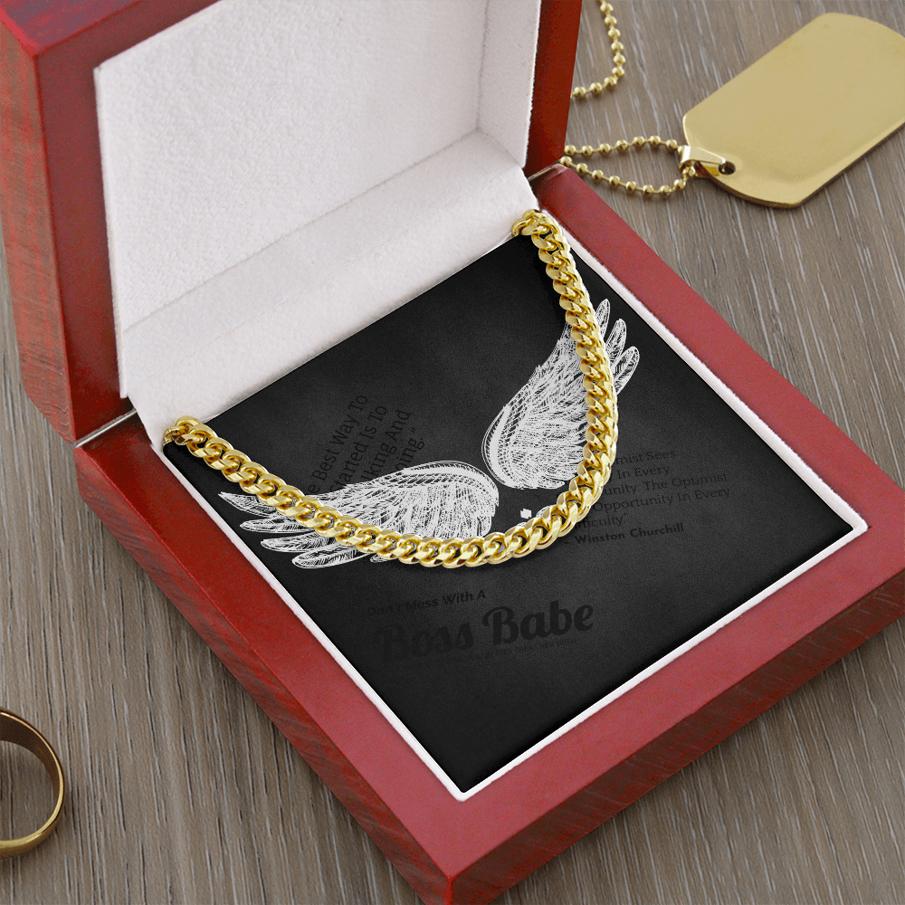 Cuban Link Chain in Luxury Box with LED light