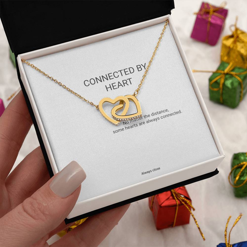 Interlocking Hearts Necklace gift presentation